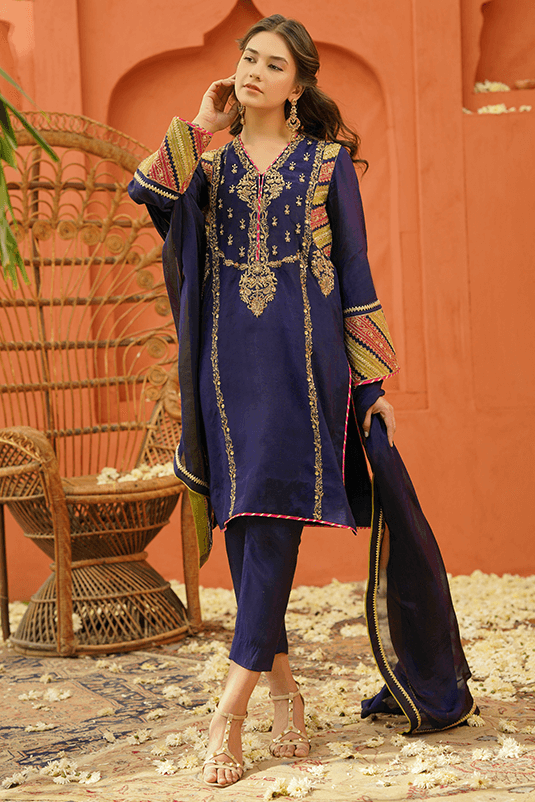 Embroidered Chiffon 12 Suit