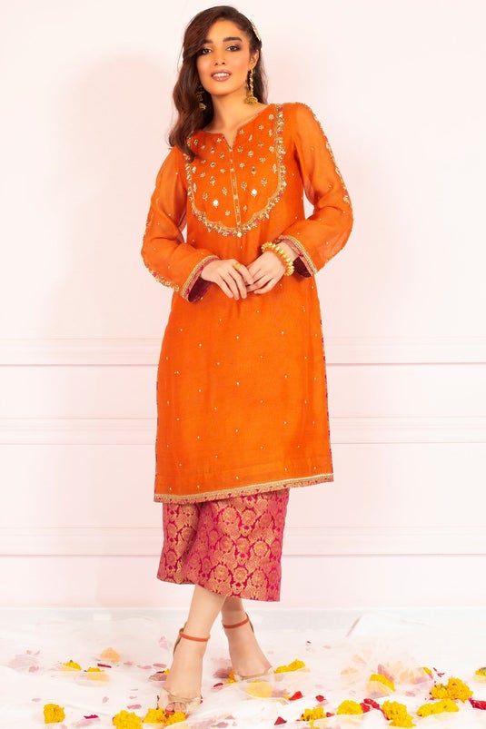 Embroidered Chiffon 1 Suit