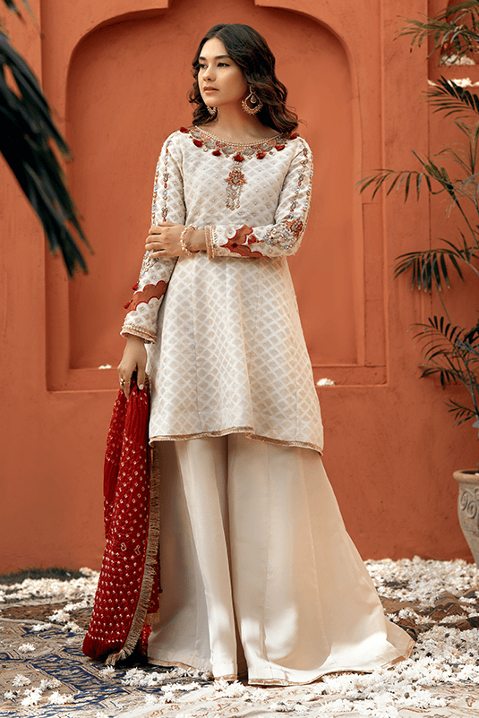 Embroidered Chiffon 11 Suit