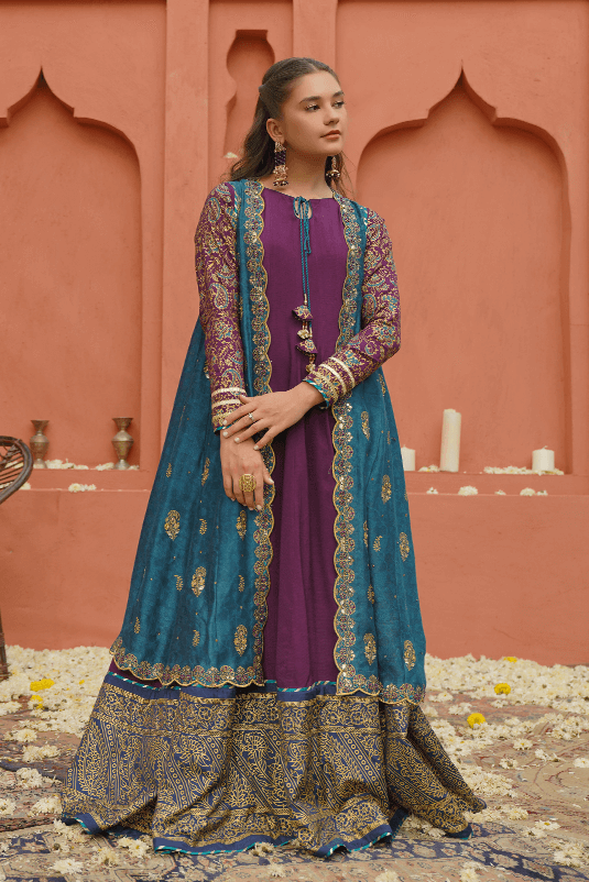 Embroidered Chiffon 7 Suit