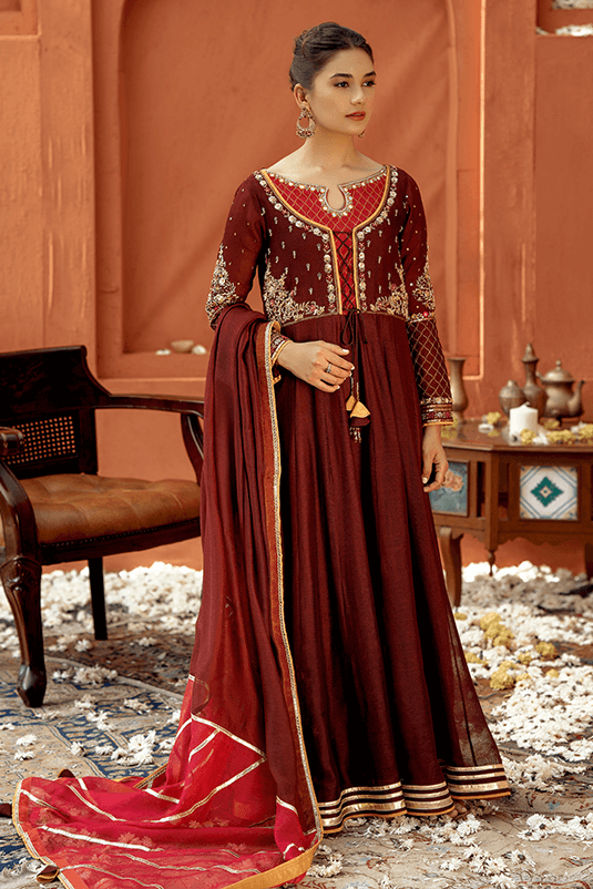 Embroidered Chiffon 6 Suit
